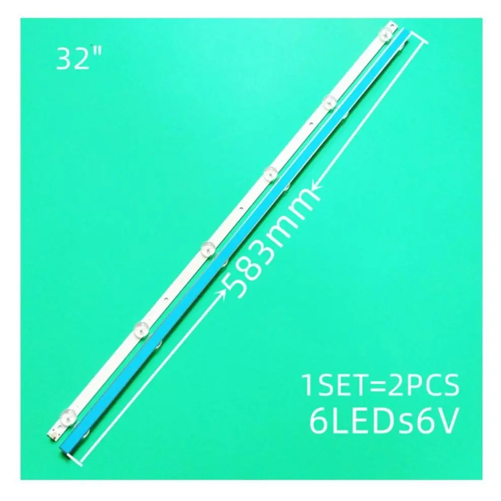 6LED 6V 583 ミリメートル LED バックライト TX-32ER250ZZ フィリップス 32PHS4012/12 4708-K32WDC-A2113N01 K320WDC1 A2 471R1P44