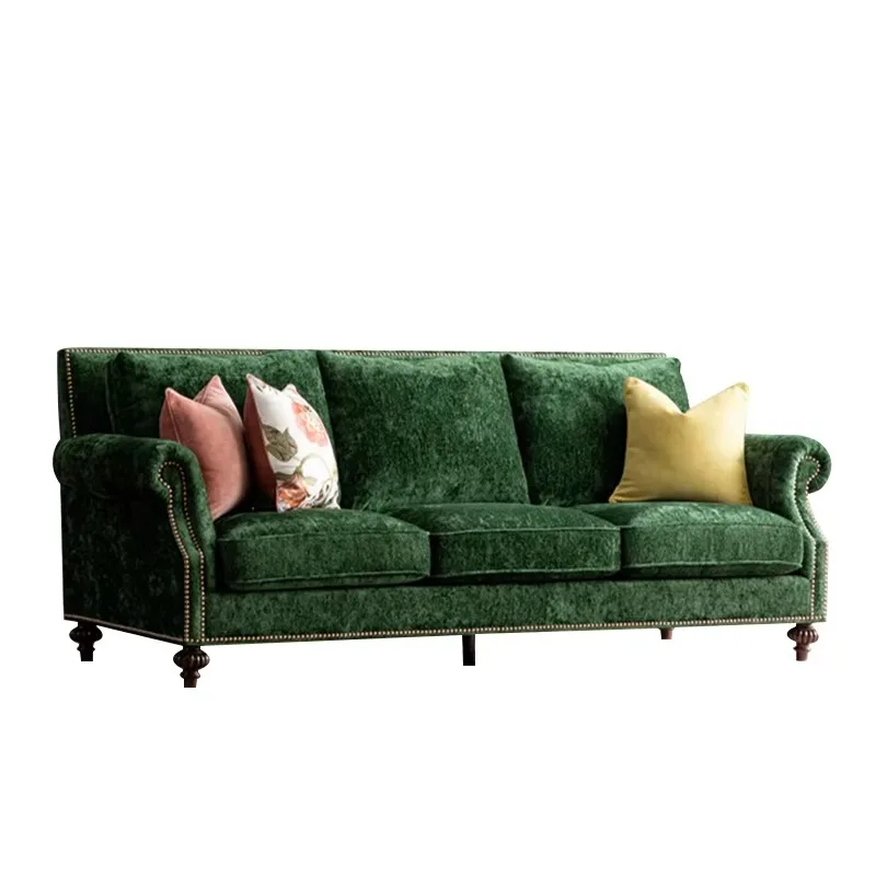 Vintage Nordic Simple Sofa Modern Luxury Soft Couches Cushion Sofa Plush Chaise Muebles Para Salas Modernos Home Furniture