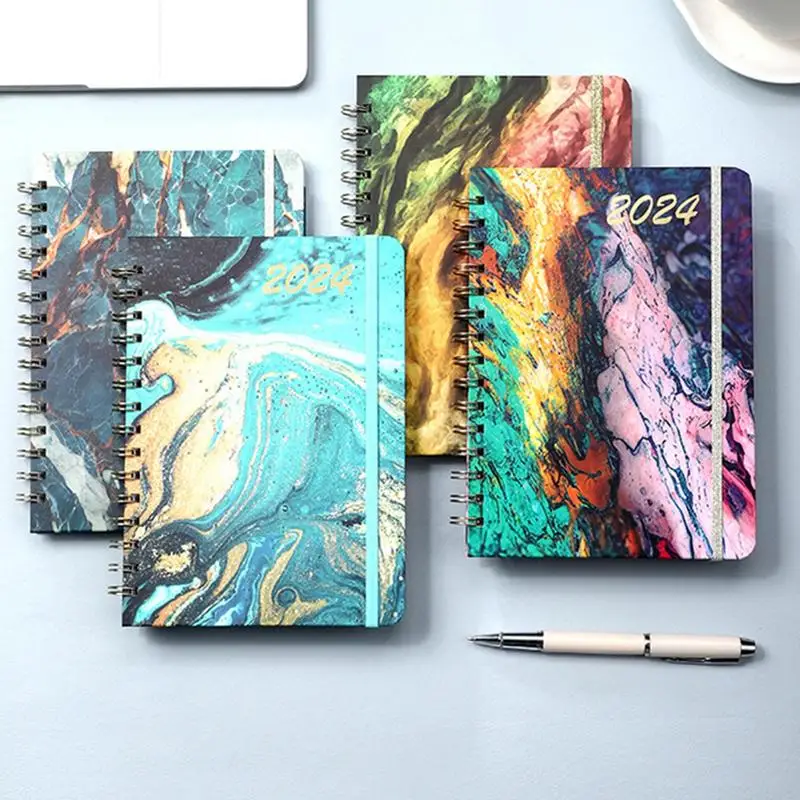 Schedule Diary Agenda Spiral Schedule 2024 Notepad Planner Planning Tool With Weekly Layout For Office Study Travel And Homework