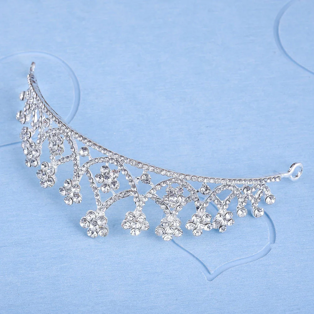 

Стильный нежный головной убор со стразами и короной для женщин и девочек, женский свадебный ободок для волос, брелок на день рождения, головной убор