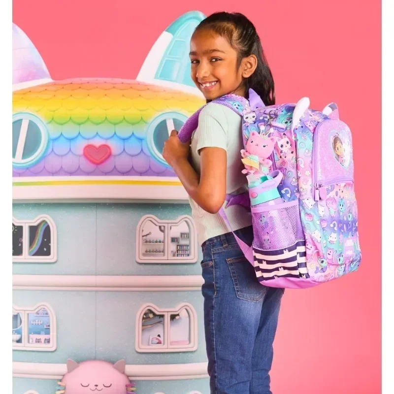 Original Australien Disney Gabby's Dollhousecute Anime Peripherie 42 cm x 30 cm Tasche Schulter Lunch Tasche Federmäppchen Mädchen Geschenke