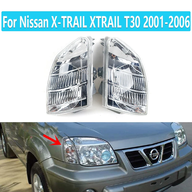 Car Front Bumper Corner Turn Signal Lamp Headlight Marker Light For Nissan X-TRAIL XTRAIL T30 2001 2002 2003 2004 2005 2006