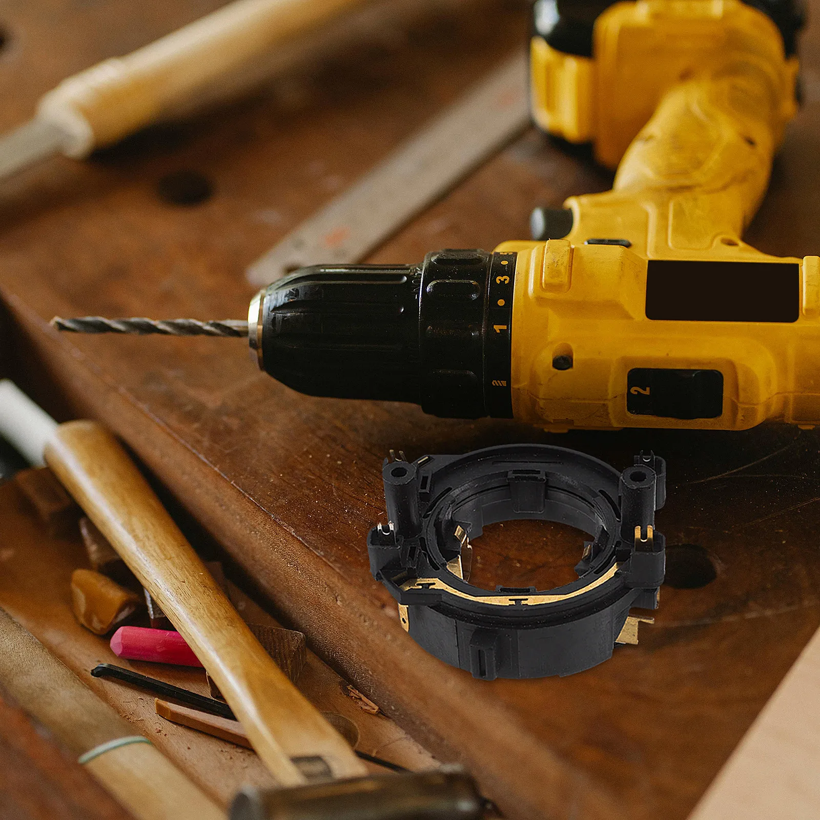 

Power Drill Carbon Brush Holder - High Precision Brush Holder Bracket for Electric Hammer Drills, Wear Resistant and Compact