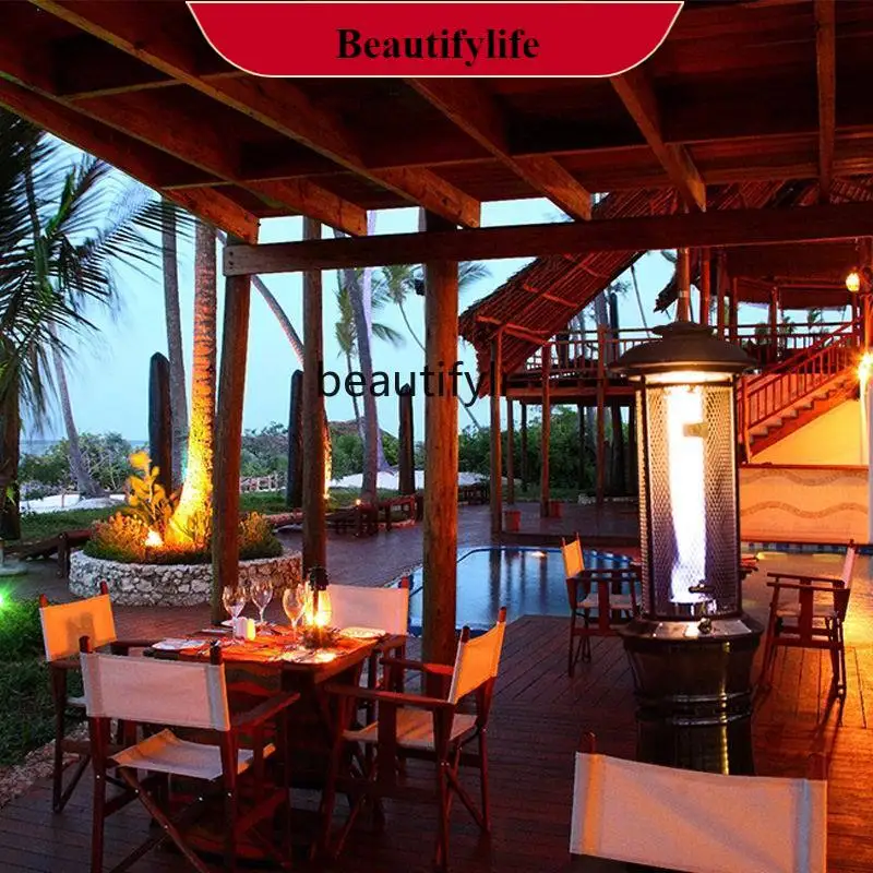 

E132 Уличный газовый обогреватель Уличный обогреватель Круглая бытовая духовка Коммерческий мобильный обогреватель сжиженного газа