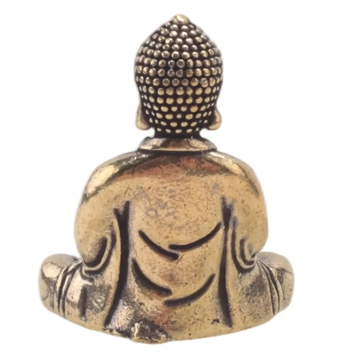 AA77 NEW Mini Buddha Statue Bronze Buddha Statue Chinese Buddhism Pure Copper Bronze Sakyamuni Buddha Statue