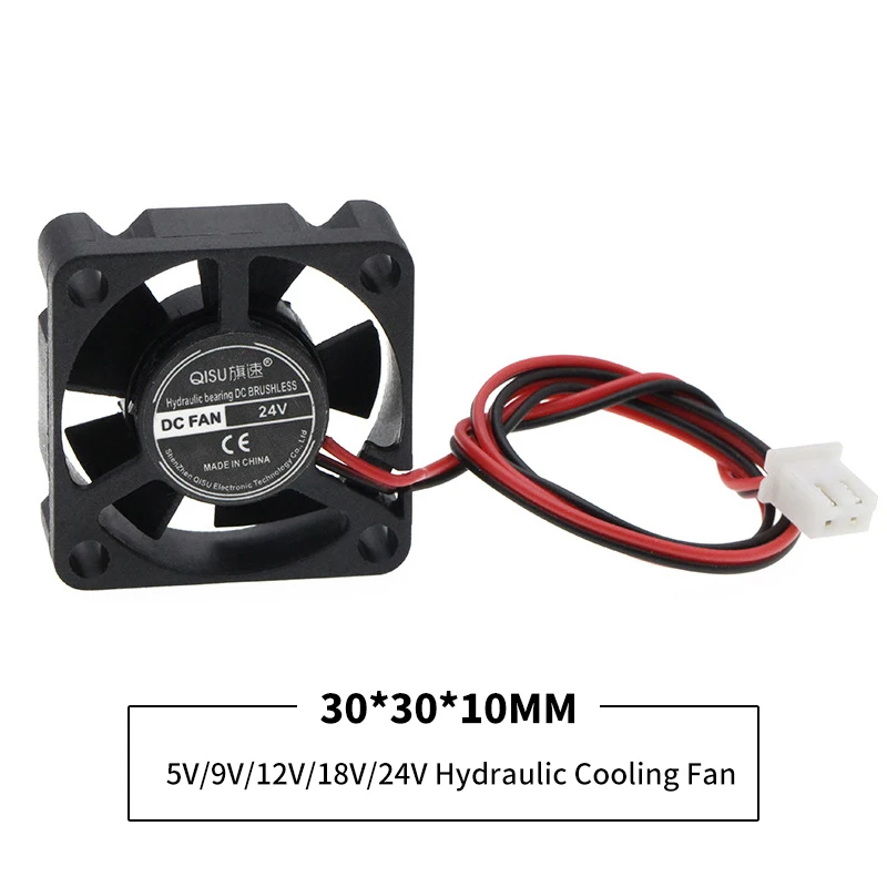 Cooling Fan 25x25mm 30x30mm DC 5V 12V 18V 24V Mini Cooler Brushless Chipset Heatsink For Printer Parts Projector Compatible