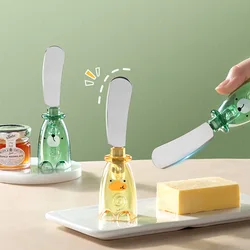 Cute Stainless Steel Butter Knife, Butter Knife, Cheese Dessert Spreading Knife, Jam Spreading Knife, Stand Up Small Spatula