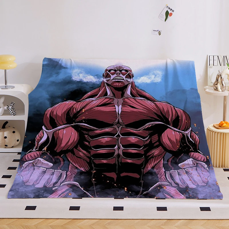 

Anime Nap Blanket Sofa Winter B-Attack on B-Titan Warm Bed Fleece Custom Fluffy Soft Blankets King Size Microfiber Bedding