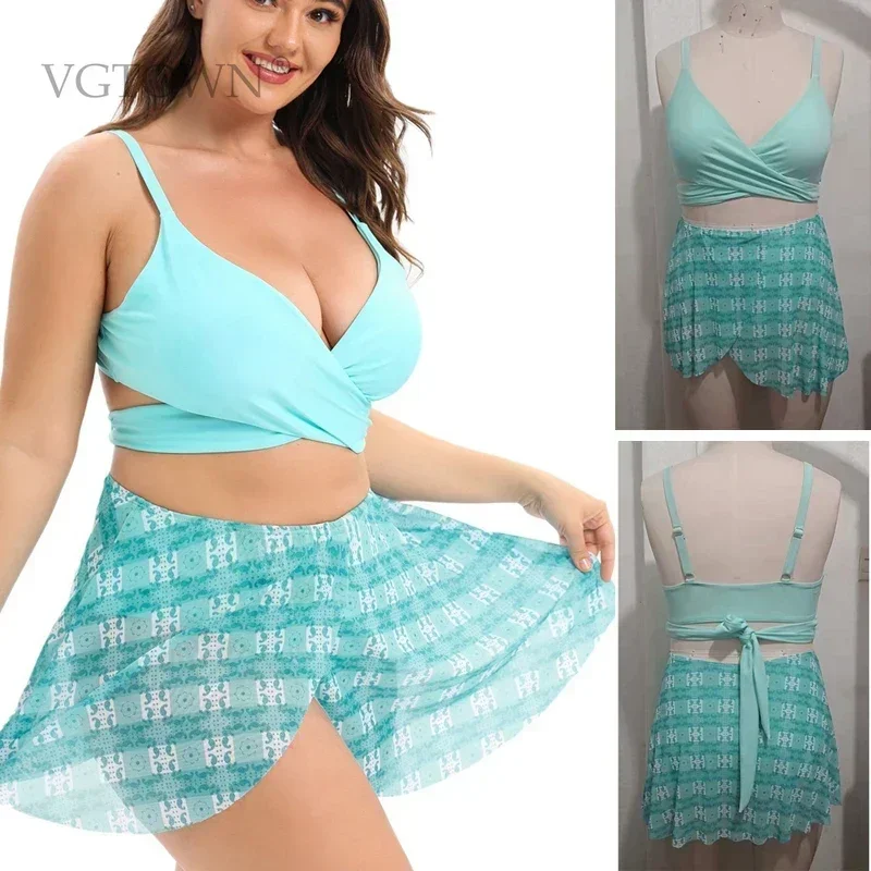 

Новый плюс размер 8XL 10XL женский купальник из двух предметов танкини с контролем живота купальники сексуальная летняя пляжная одежда Монокини танкини