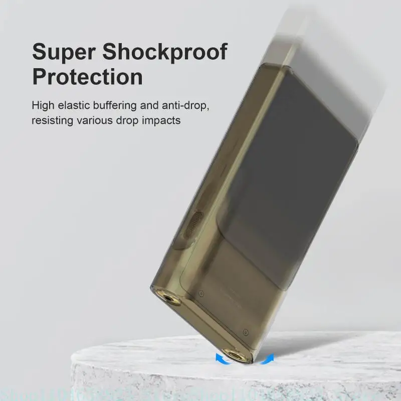 متوافق مع غطاء مشغل MP3 المقاوم للصدمات WM1ZM2، غطاء مقاوم للصدمات ومضاد للغبار وقابل للغسل من السيليكون