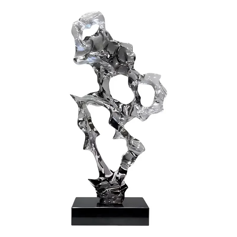 

Taihu Lake stone abstract transparent resin sculpture ornament