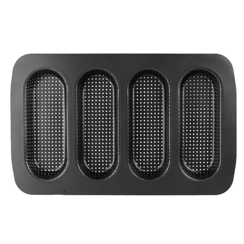 

ABKW-Carbon Steel Hot Dog Mold Toast Mini Cake Baking Tray Non-Stick Easy Fall To Remove Household Sandwich Use