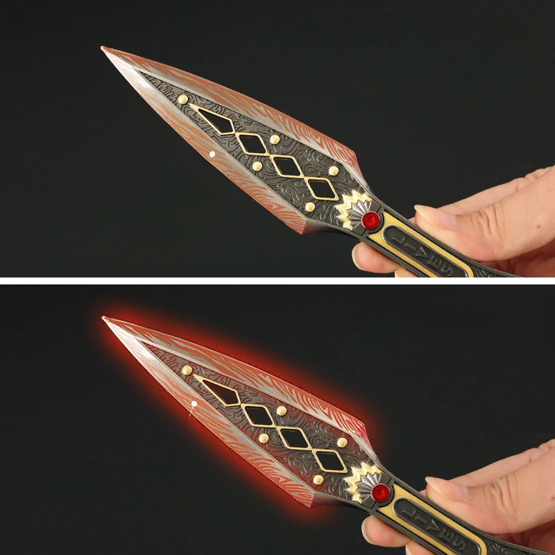 18cm Wraith's Heirloom Kunai Apex Legends Game Peripheral Alloy Model Luminous Style Fashionable Personality Desk Decoration Toy