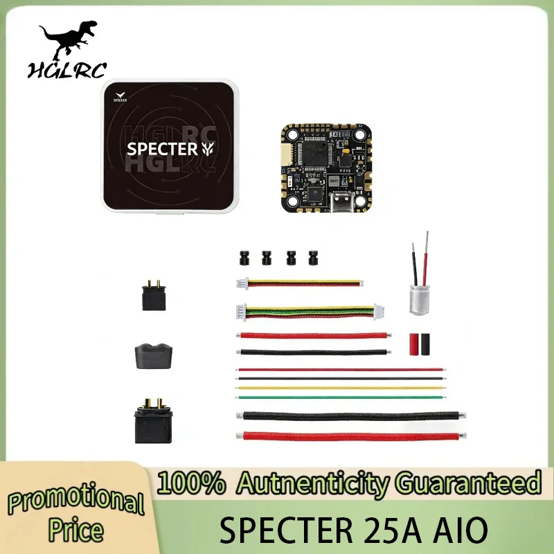 HGLRC SPECTER 25A AIO MPU6000 F722 Flight Controller 25A 4in1 ESC 3-6S LiPo 25.5x25.5mm for FPV Drone DIY Parts