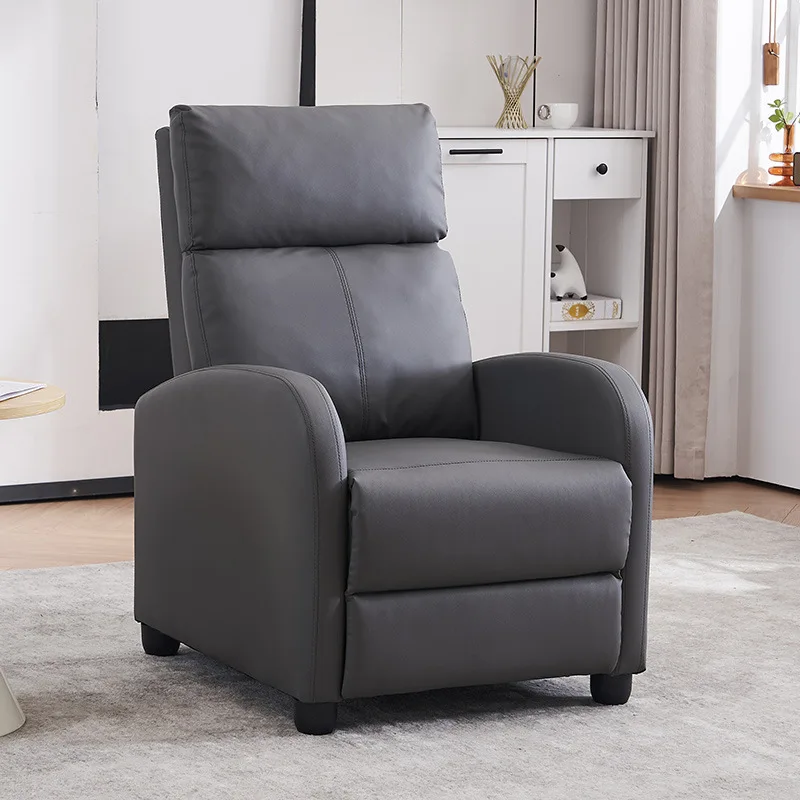 Living Room Lazy Relaxing Sofa Chair Single Reclining Multi-function Cat Claw Leather Sofa Nap Leisure Recliner