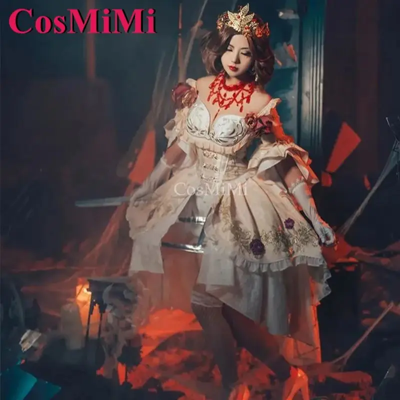 CosMiMi Mary คอสเพลย์เกม Identity V เครื่องแต่งกาย Bloody Queen Blood Feast Elegant Lolita ชุด Carnival Party บทบาทเล่นเสื้อผ้า S-L