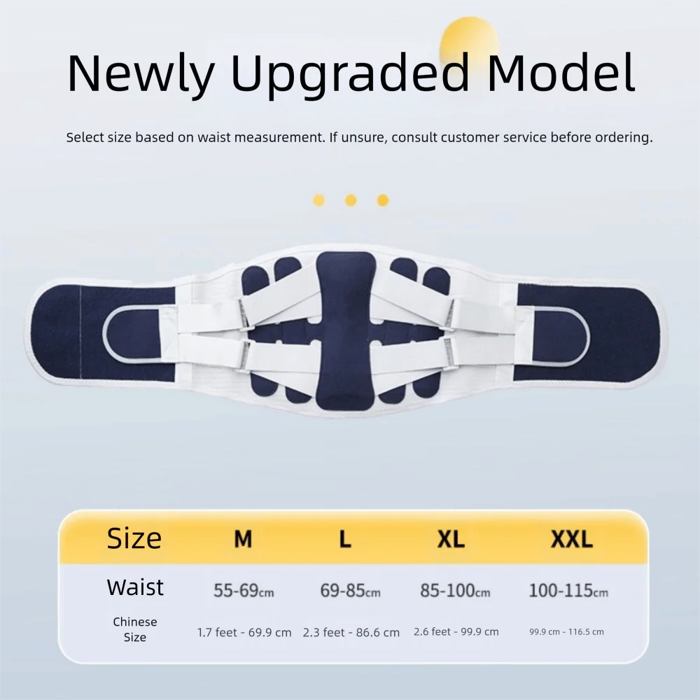 4-الربيع دعم الخصر حزام داعم قابل للتعديل تنفس محبوك حزام ضغط مصحح الوضعية استخدام المكتب