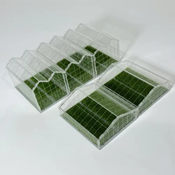 Simulation Mini Scale 1:100-1:200 Vegetable Greenhouse Building Model Sand Table Architectural Assembly Materials With Lawn 1Pcs