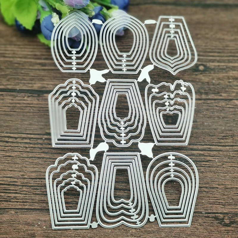 9pcs Different FlowerCraft Metal Cutting Die Stencils for DIY Scrapbooking Album Decorative Embossing Handmade Paper Cards Gift