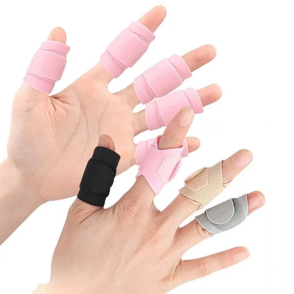 Adjustable Finger Splint Brace Thumb Protector Finger Tape Finger Straightening Corrector Guard Sleeve Reusable