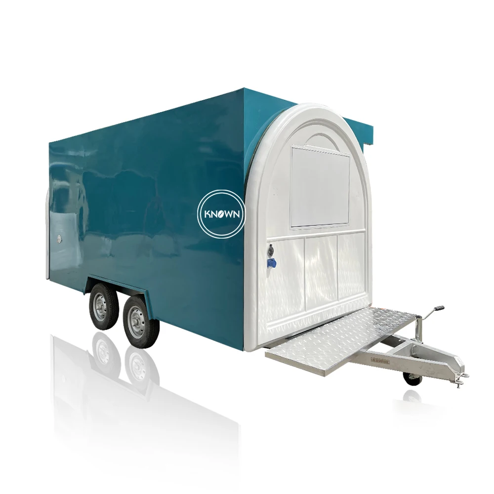 OEM Mobile Food Truck Hotdog Cart Trailer Fast Food Container House Kiosk Ice Cream Vending Cart