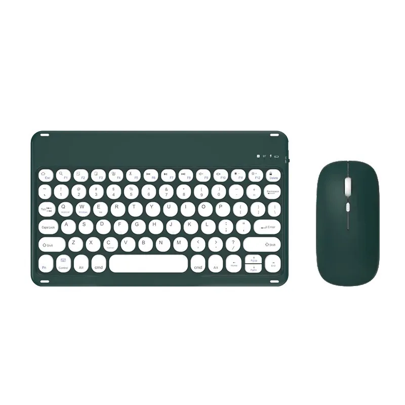 Portable 10 inch Bluetooth Keyboard for iPad Xiaomi Tablet Wireless Keyboard Phone Laptop Accessories Keyboards Spanish English