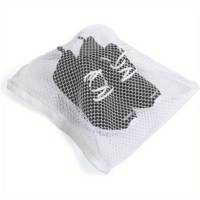Reusable Sneaker Dryer & Washer Bag, Honeycomb Mesh with Zipper & Strap, Elastic Adjuster for Most Dryer Doors, Easy To Install