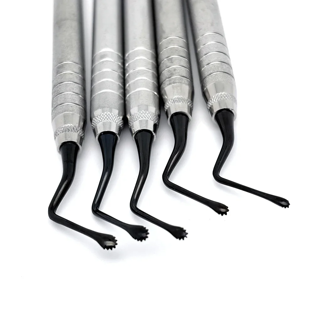 Dental Jagged Curette Stainless Steel Dentist Implant Instrument Tools Periodontal Bone Curette Implant Instrument Lab Tools
