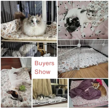 플란넬 애완견 침대, 강아지 수면 침대 매트, 통기성 따뜻한 애완동물 침대 쿠션, 소형 중형 대형견 고양이 애완동물 액세서리