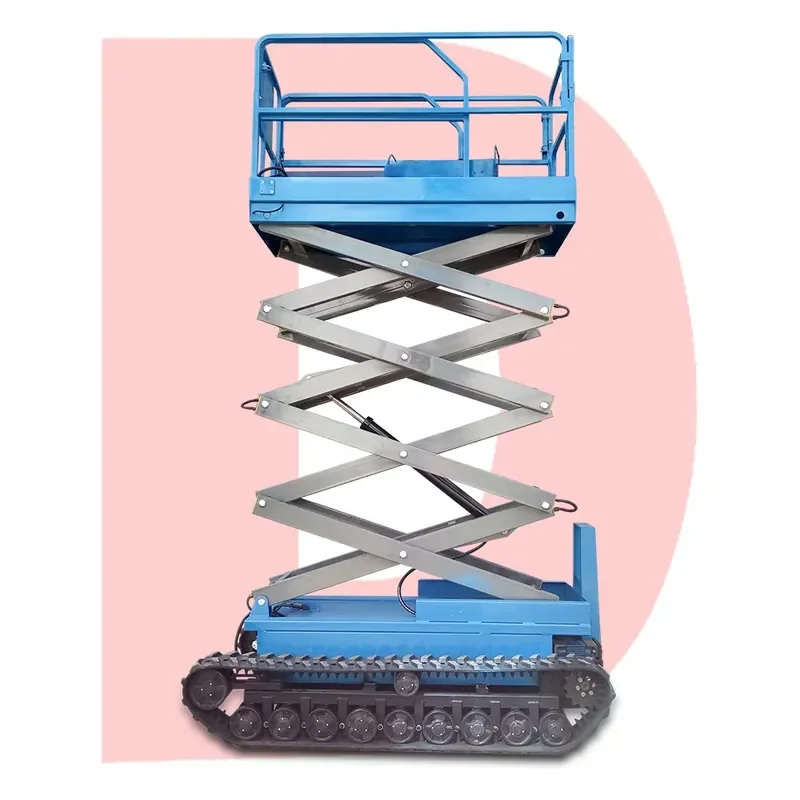 All Terrain Tracked Crawler Scissor Lift Full Electric Crawler Aerial Work Lift with CE ISO Certification