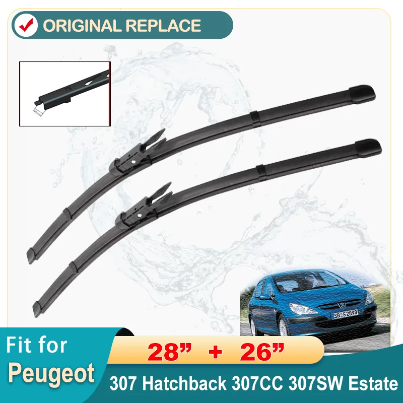 

Wiper Front Wiper Blades For Peugeot 307 Hatchback 307CC 307SW Estate Windshield Windscreen Front Window Clean