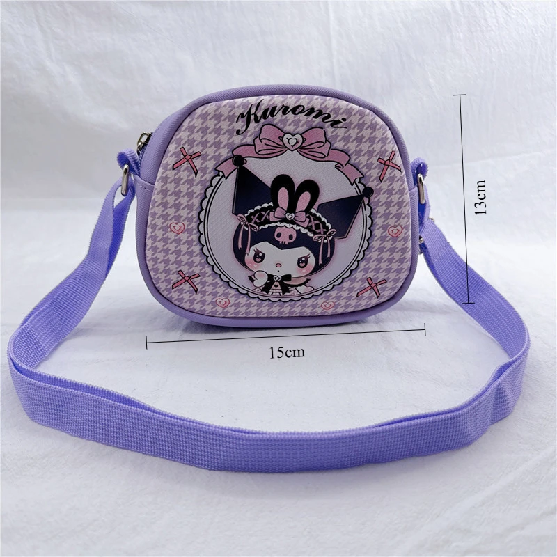 Hello Kitty Bolsas e Bolsas Sanrio Mini Bolsa Carteira My Melody Messenger Bag Impresso Little Twin Stars Bolsa Crossbody Cases