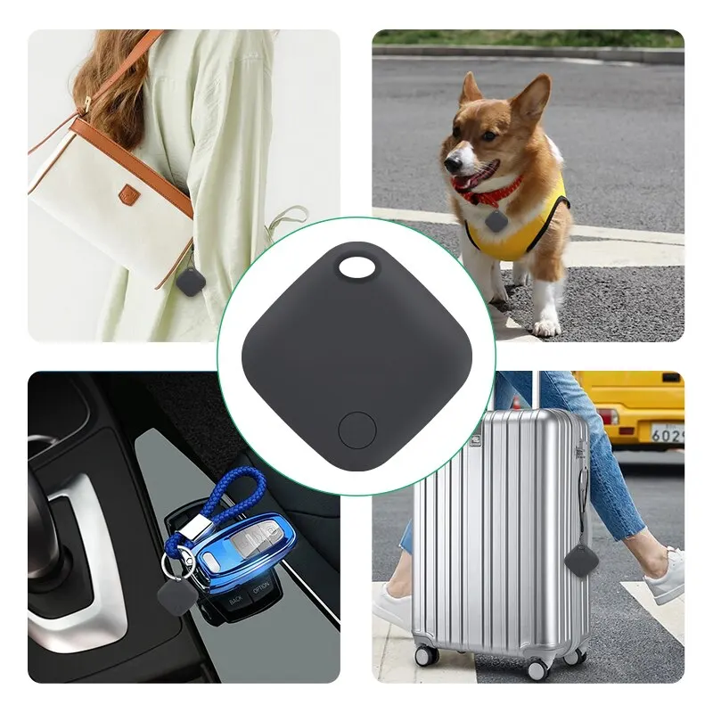 Smart Bluetooth GPS Tracker Works with Find My APP Anti Lose Reminder Device for Iphone Tag Replacement Locator MFI Rated