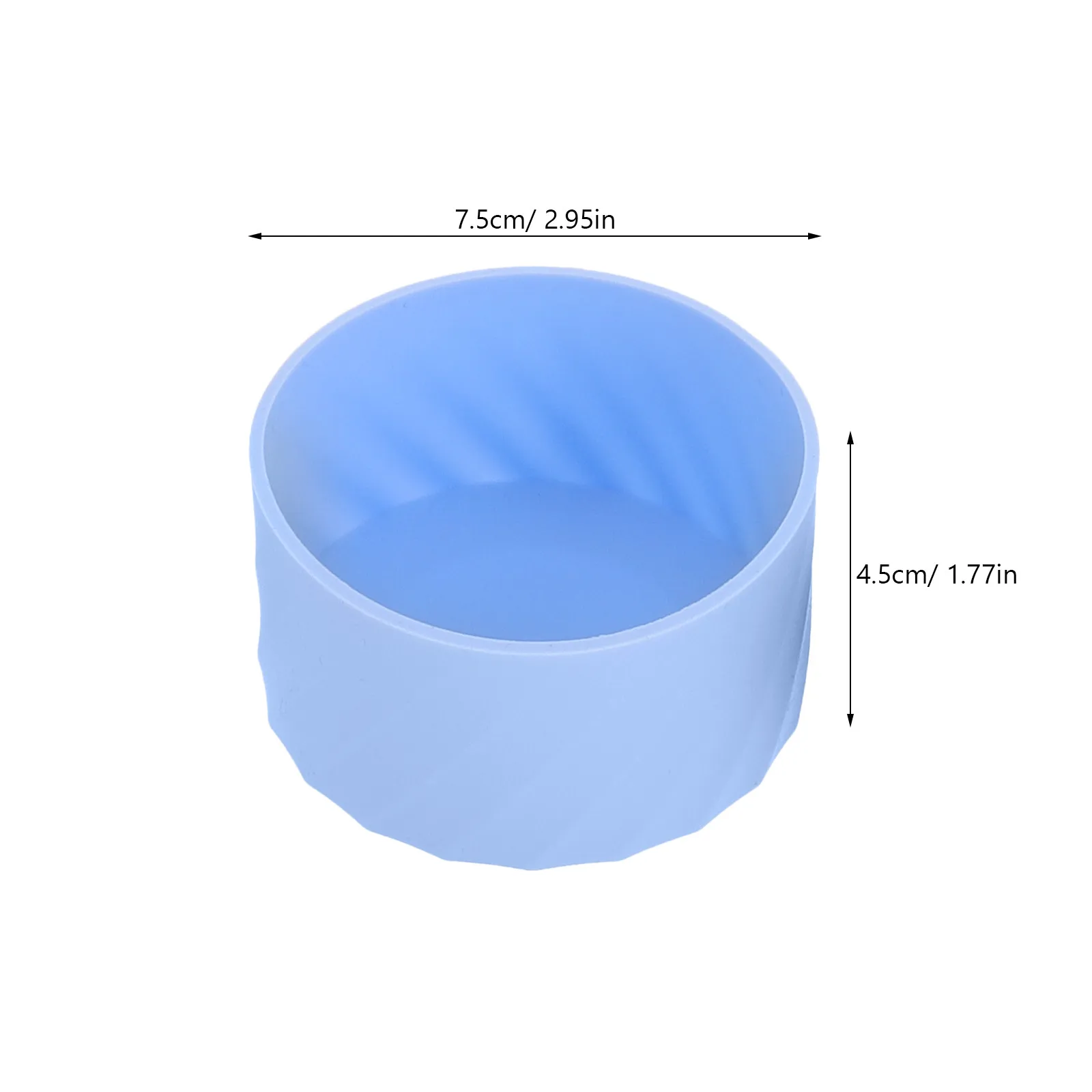 4Pcs Silicone Coffee Cup Sleeve Snug Fit Heat Insulating Nonslip Protective Cover for Hot Cold Drinks Travel Mug Tumbler Bottle