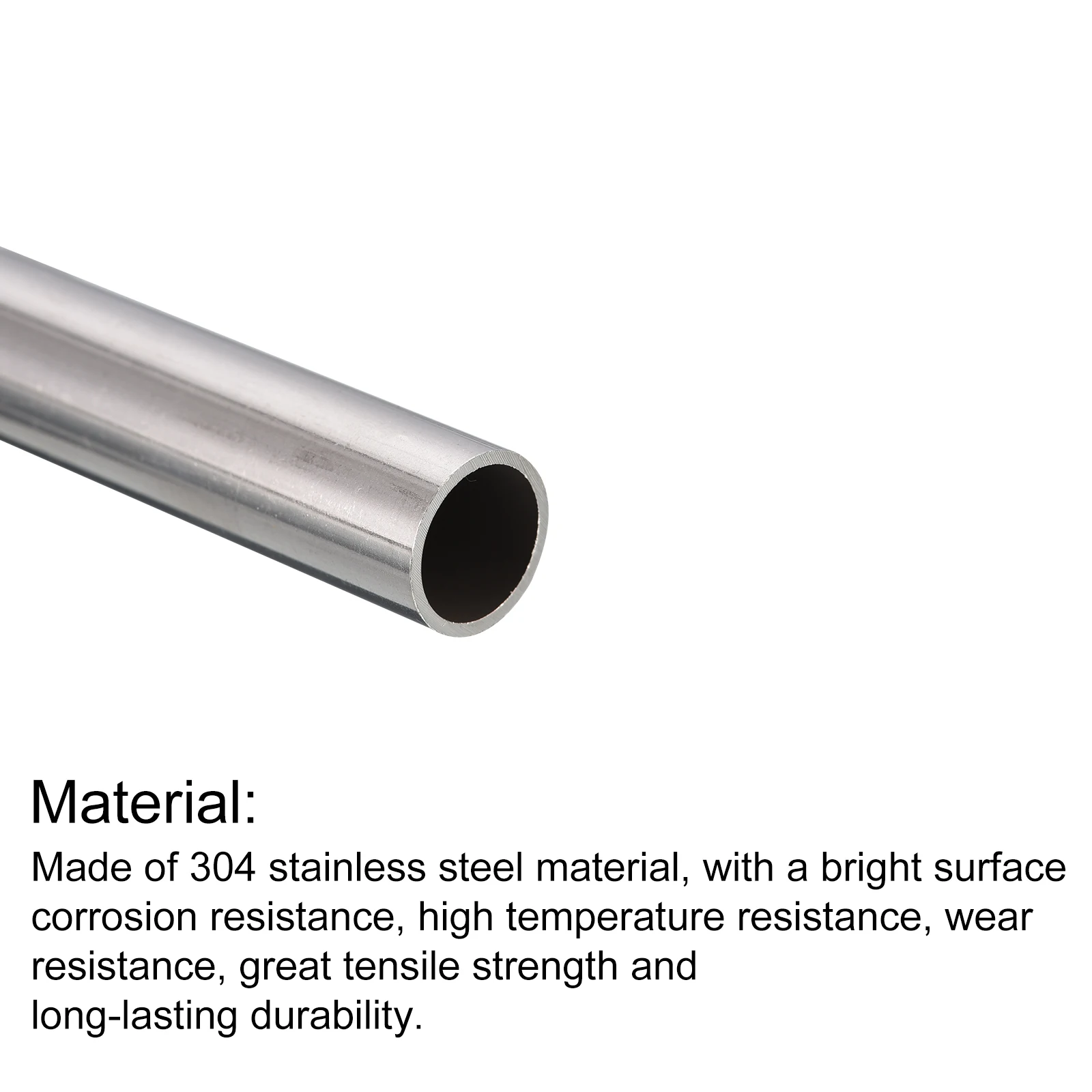 1/2/3/4Pcs 0.5-25mm OD 304 Stainless Steel Round Capillary 250mm 300mm Long Seamless Straight Tube 0.1-2mm Thick Capillary Pipe