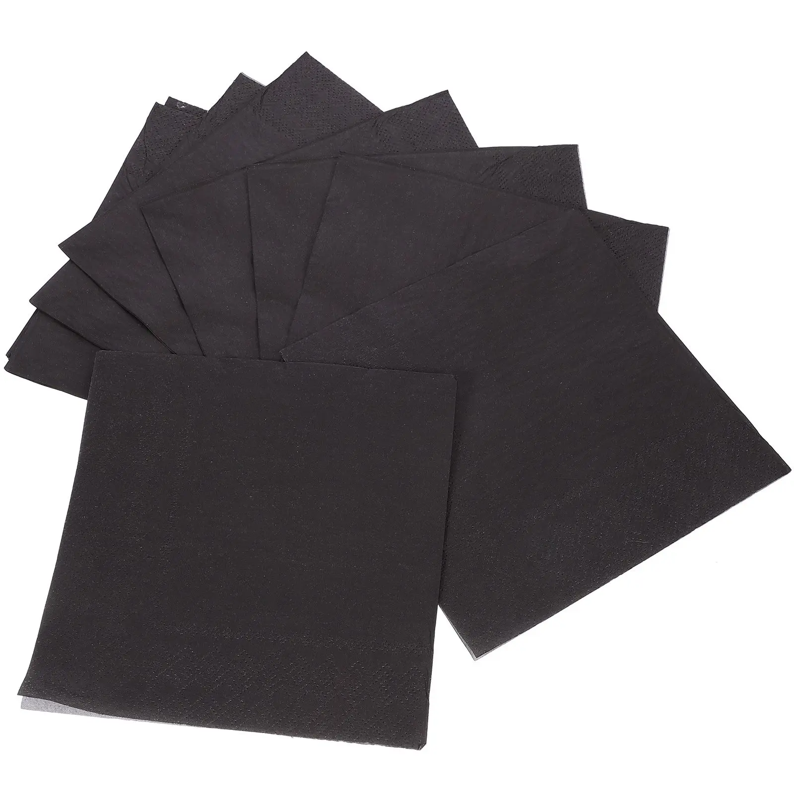 

20 Sheets Black Napkins 6 5x6 5 Inch Double Layered Disposable Cocktail Napkins Party Supplies Kitchen Bar Accessories