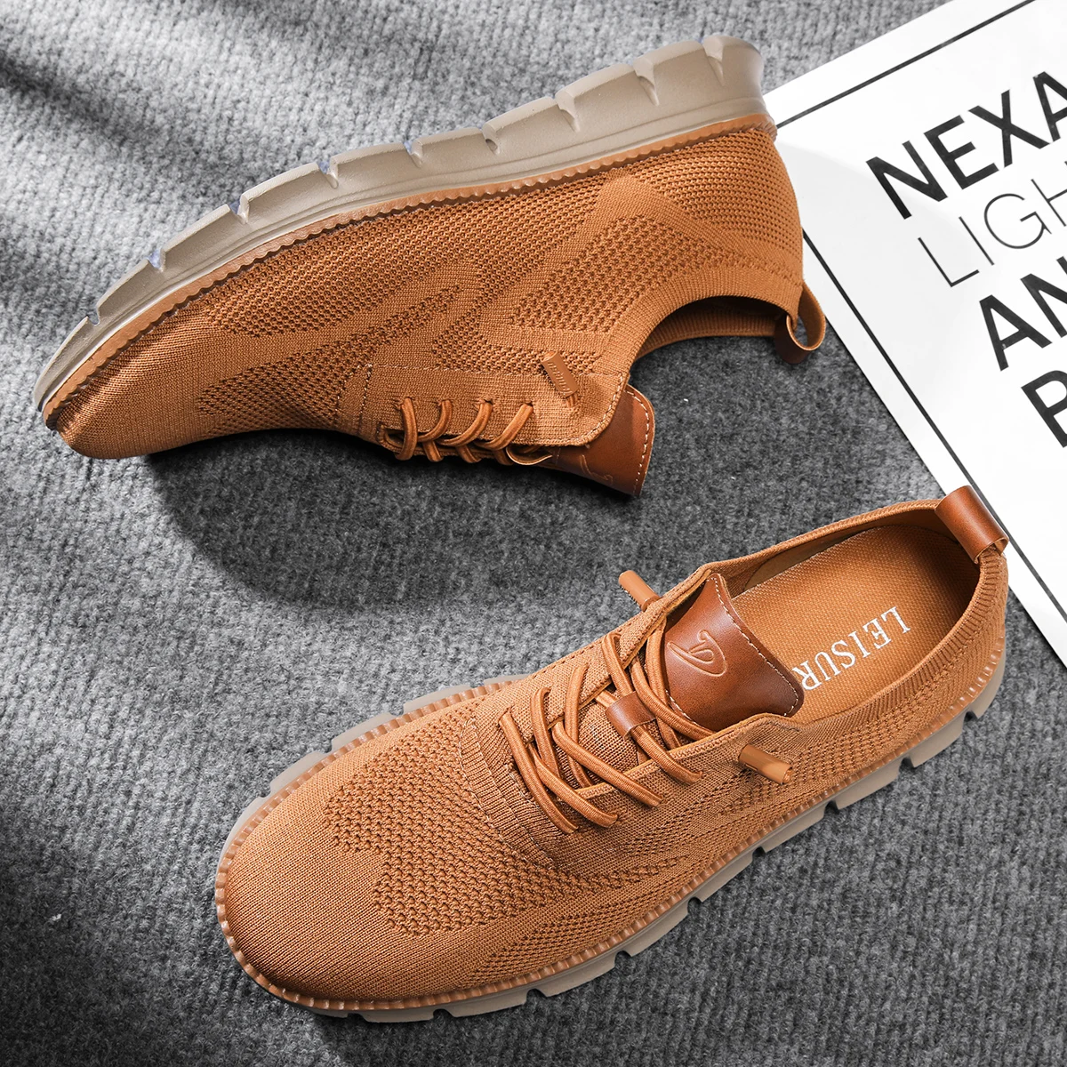 2026 New Men's Casual Shoes - Fly-Weave Mesh Breathable Sports Shoes, Lightweight and Slip-Resistant Shoes