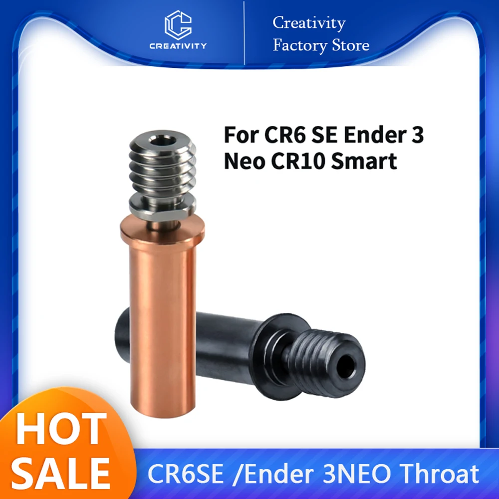 CR6 SE Bimetal Heatbreak Improved Throat Nano Coated Throat For CR-6 Max/CR-5 PRO Ender 3 V2 Neo/Ender 3Neo 3d Printer Hotend