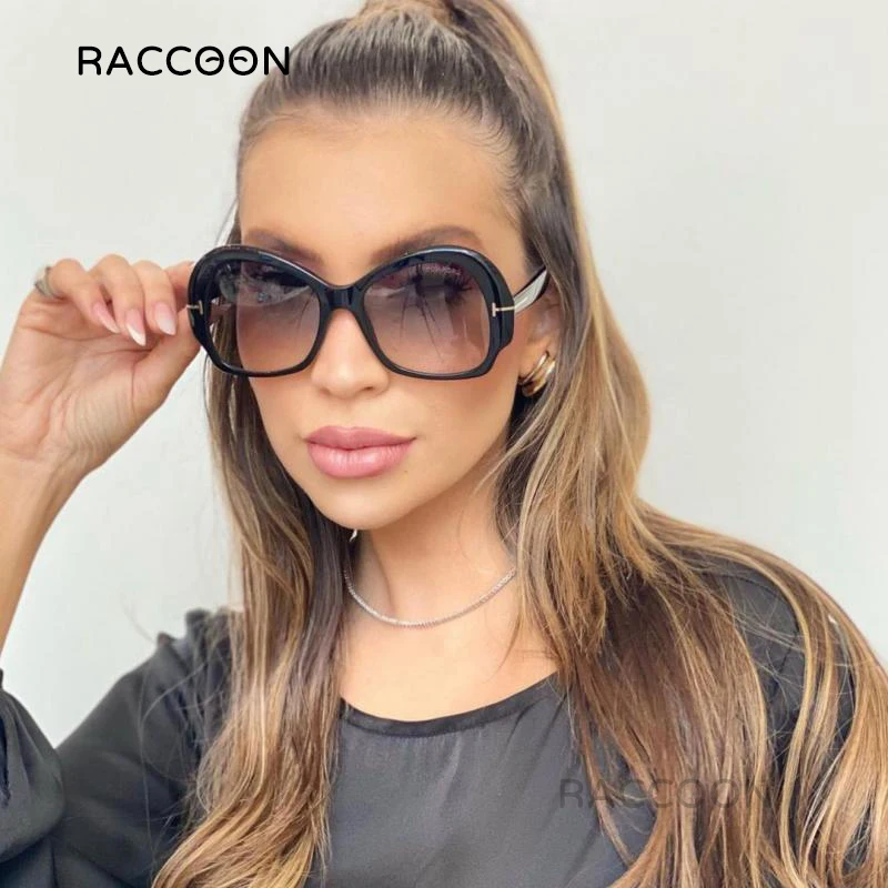 Fashion Tom Square Sunglasses Women Retro High Quality Luxury Brand Design Oversized Sun Glasses Men Punk Eyewear Trade Shades