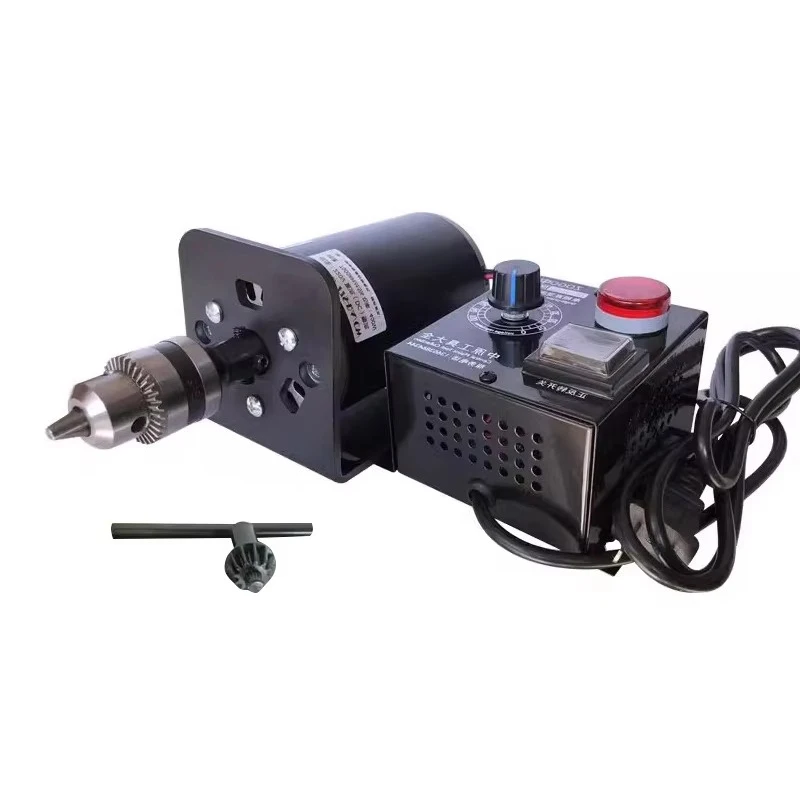 

DC 220V 400W 7000RPM adjustable speed motor lathe electric drill electric grinder B12 B16 Drill Chuck Adjustable Speed Electric