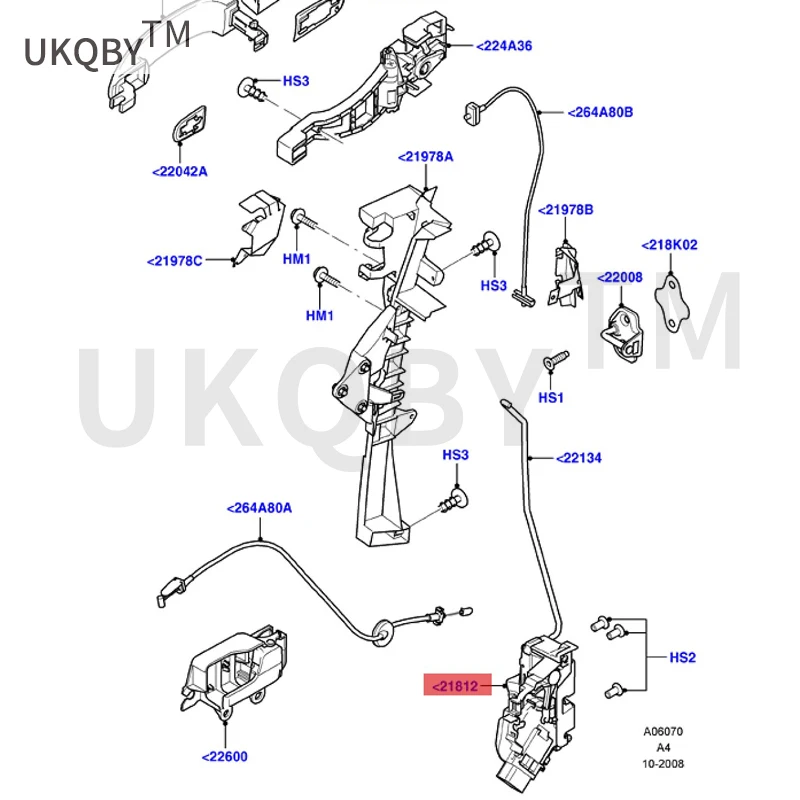 Applicable to Fo rd Fo cu s 1.8 front door lock R 3M5AR21812AK