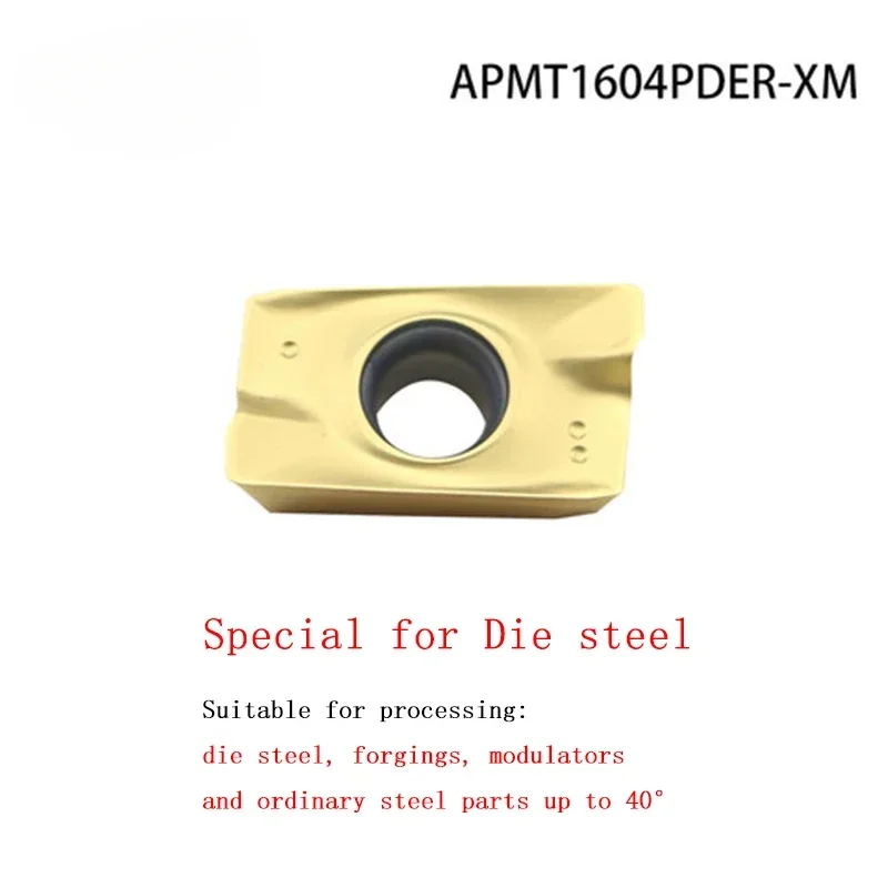 High quality and hardness APMT1135 APMT1604 inserts Die steel special APMT1135PDER APMT1604PDER is suitable for steel up to 50°