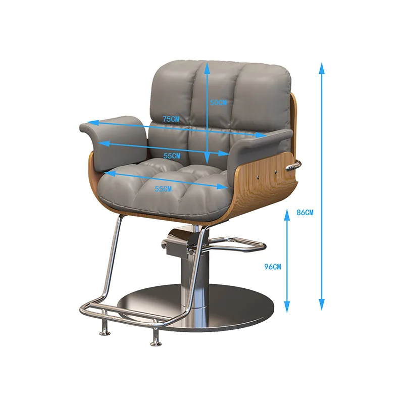 #Modern Aesthetic Barber Chair Nordic Rustic Professional Rotating Barber Chair Armchair Design Silla Barberia Barber Furniture