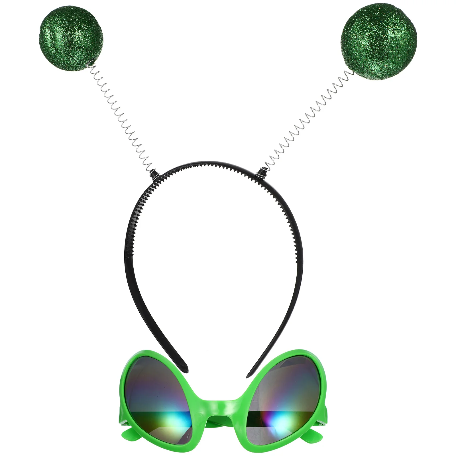 

2Pcs Party Glasses Creative Saucer Decor for Festival Wear Funny Glasses Accessories for Women Cosplay Event