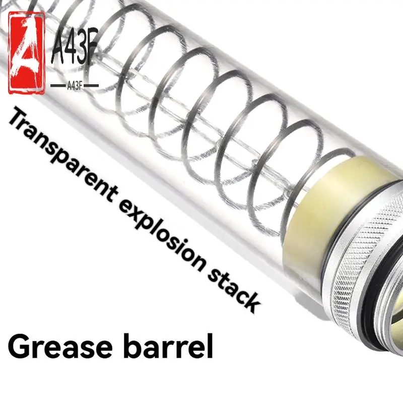 

A43F-Grease Gun Прозрачная трубка Смазочный пистолет высокого давления Трубный смазочный пистолет Прозрачный сверхмощный смазочный пистолет Прозрачная трубка