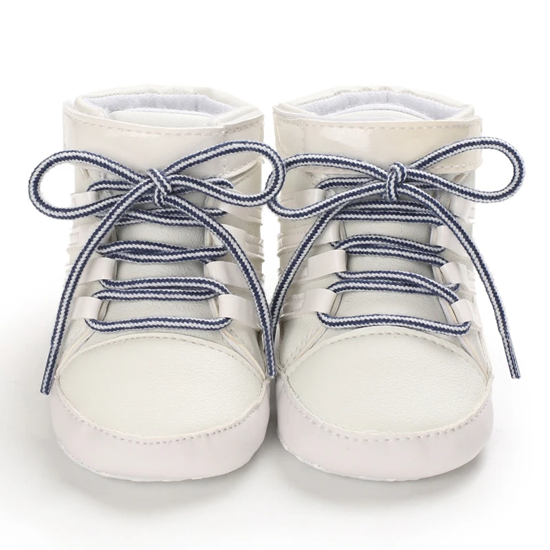 Weiße Tauf-Babyschuhe für Jungen und Mädchen, weichsohlige Baptismusschuhe, Sneakers für Neugeborene, Tauf-Lauflernschuhe – Detail 21