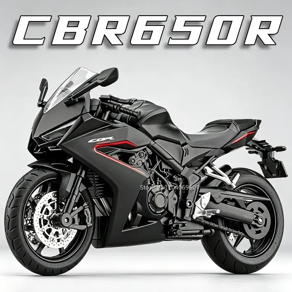 1:12 Honda CBR650R CBF400 Model Motorcycle Toys Alloy Diecast Shock Absorption Front Wheel Steering Collection Motorbike Models