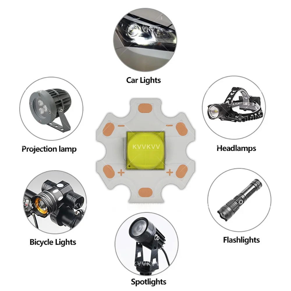 High Brightness LED Lamp Beads 20W 12V 40W LED Chips 3V 6V XHP70 7070 Warm White Light For Flashlight Headlight DIY Accessories - Image 6