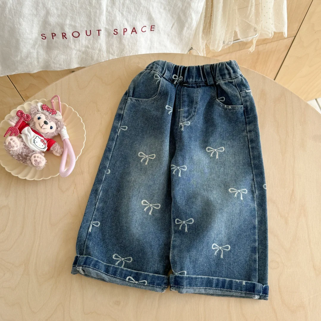 

Girls Jeans Spring Autumn 2025 New Children Fashion Denim Pants For Baby Girl Clothing Trousets Kids Long Leggings Outfits 6 7Y