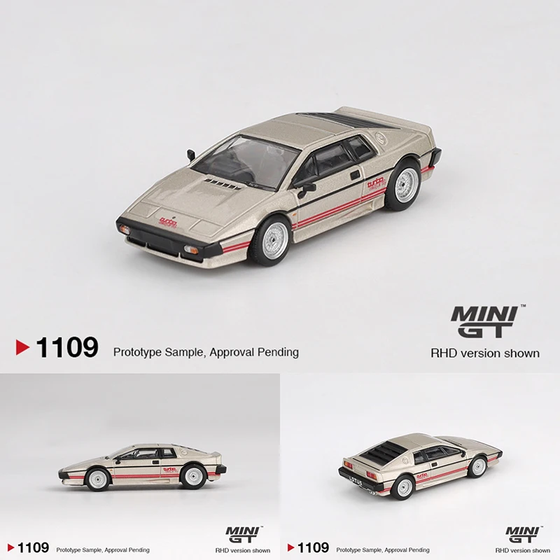 

PreSale MINIGT 1109 1:64 Lotus Esprit Turbo Metallic Silver Diecast Car Model Collection Toys